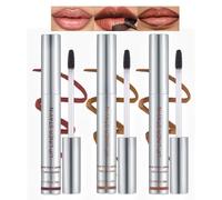 3-Piece Peel-Off Lip Stain Set With Long-Lasting Waterproof Matte Finish For Daily Wear - Buildable Natural Shades In Soft Rose, Warm Terracotta And Rich Brown, Lightweight Non-Stick Formula