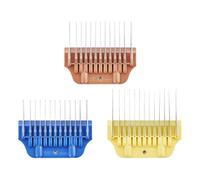 3-Piece Pet Grooming Clipper Attachment Guard Comb;10mm-16mm, for Wide A5 Blades, Compatible with Andis, Conair, Wahl, Laube, Thrive, Bucchelli, or other A5 Series, Only Fit for 10W/15W/30W Wide Blade