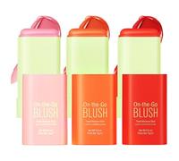 3-Piece Pixi Blush, Set of Natural Nude Matte Blush Sticks for Cheeks, Buildable Colour for a Flawless Finish, Ideal for Everyday Wear and Travel, Makeup Lovers