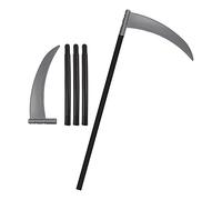 3 Piece plastic scythe Halloween fancy dress accessory death grim reaper 110 centimeter 43 inches