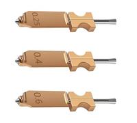 3 Piece Precise Machined Nozzle Set Metal Construction Enhances Print Accuracy for AD5X Efficient Printing Nozzle Set