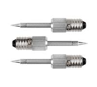 3-Piece Precision Soldering Iron Tips Set - Compatible with E10 Mounting Bracket | Replacement Tips for Battery-Powered Soldering Irons