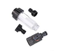 3-Piece Pressure Washer Water Filter Kit With Valve And Docking Connector, Compatible With for KARCHER G3/4, For Outdoor Cleaning, Gardening, RV And Boat
