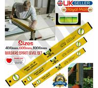 3 Piece Professional Spirit Level Builders Aluminium DIY Long Set 400/600/1000mm