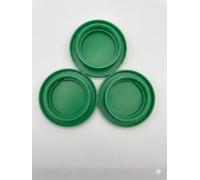 3-Piece Quail Waterer use Standard Mouth Mason Jar, The Waterer Tray is Specially Designed to Keep Quail from Drowning. (Jars are NOT Included) Green