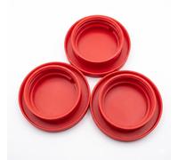 3-Piece Quail Waterer use Standard Mouth Mason Jar, The Waterer Tray is Specially Designed to Keep Quail from Drowning. (Jars are NOT Included) RED