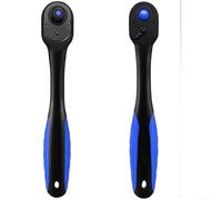 3 Piece Ratchet Wrench Set with 72 Tooth Mechanism Designed for Low Clearance Work and Effortless One Handed Socket Swapping (G)