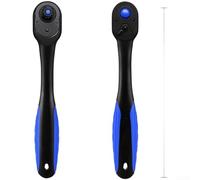 3 Piece Ratchet Wrench Set with 72 Tooth Mechanism Designed for Low Clearance Work and Effortless One Handed Socket Swapping (E)