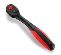 3 Piece Ratchet Wrench Set with 72 Tooth Mechanism Designed for Low Clearance Work and Effortless One Handed Socket Swapping (H)