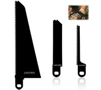 3-Piece Reciprocating Saw Blades Set Carbon Steel Saw Blades for Cutting Wood, Plastic, Metal, Scorpion Blades Compatible with FKS890E, KS890ECN, KS890EK, KS890GT, KS880