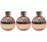 3 Piece Reed Diffuser Fragrance Set Nectarine Blossom & Honey Scent Rose Gold
