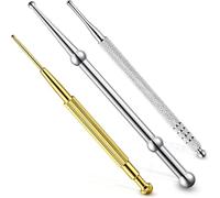 3-Piece Reflexology Massage Set - Dual-Ended Acupressure pens with Retractable Design for face and Body Pressure Point Relief