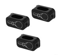 3 Piece Rice Paddle Storage Clip with Magnet Back for Secure Mounting on Metal Kitchen Surfaces and Easy Tool (Black)