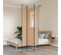 3-Piece Room Divider Beige Fabric 120 x 220 cm Foldable Freestanding Privacy Screen Divider for Bedroom Living Room Office with Foldable Design and Versatile Use