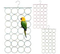 3-Piece Rope Net Set for Pet Birds, Climbing Hammocks and Perch for Small Animals