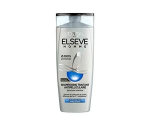 3-Piece Set: 2 x 290 ml Loreal Paris Elvital Elseve Homme for Men Anti-Dandruff Anti-Roos Power + Storage Bag by StudioMunet