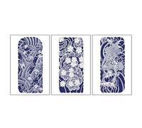 3-Piece Set Of Herbal Tattoo Stickers Waterproof And Long-Lasting Juice Semi-Permanent Dark High-End Stickers Simulation Tattoos