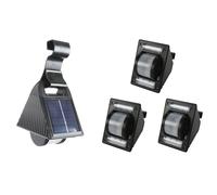3-Piece Set Solar Fence Lights Outdoor Garden Light Gutter Lights