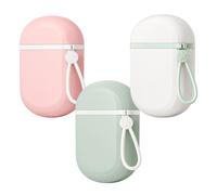 3-Piece Set with Carrying Handles,Travel Soap Case, Leak-Proof Soap Dish with Lid, Portable Soap Holder for Travel, Gym, Camping and Dormitory Organisation, Compact Soap Box in Sakura Pink, Celadon G