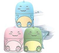 3 Piece Set Wonderful Toilet Cleaner and Odour Neutraliser, Long Lasting Deep Cleaning with Fresh Fragrance, Cute Dinosaur Tank Built-In Device for Private and Public Bathrooms