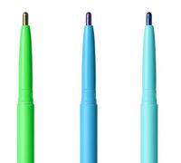 3-Piece Shimmering Colour-Shift Metallic Eyeliner Pencil Set - Waterproof Smudge-Resistant Gel Formula in Green Gold, Blue Purple, Icy Blue for Precise Creative Bold Makeup Looks