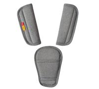 3-Piece Soft Car Seat Strap Cover Set - Multipurpose Non-Slip Strollers Belts Replacement Pads for Newborns Kids Child Pushchair Harness | Washable Cushion Shoulder Comfort Protectors