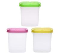 3-Piece Spice Jars, Dustproof Jars, Spice Storage Jars, Plastic Sea Jars, Kitchen Storage Supplies, Transparent Spice Jars