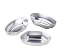 3-Piece Stainless Steel Fan Style Divided Steaming Tray Set Designed for Home Kitchen Steaming of For Eggs and Mixed Dishes (3 pcs)