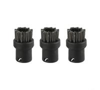 3 Piece Stainless Steel Wire Brush Nozzle Kit for Karcher SC1 SC2 CTK10 SC3 SC4 SC5 SC7 Steam Cleaners Engineered for Stubborn Removal