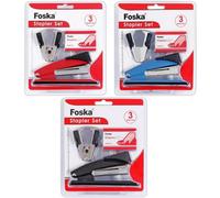 3 Piece Stapler Set - Remover Stapler 24/6 Staples