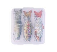 3 Piece Swimbait with Segmented Slow Sinking Glide | Bass and Bass Baits | Stream, Sea, Water and Salt