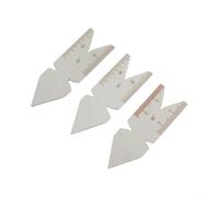 3-Piece Thread Pitch Gauge Set 55° 60° Screw Thread Stainless Steel Metric for imperial for sae UNC UNF for whitworth for Lathe Tool Cutting Auto Repair DIY Workshop Measurement Tool Silver 60x20mm