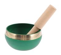 3-Piece Tibetan Meditation Bowl Kit - Handmade Copper Singing Bowls with Wooden Tools for Yoga Practice & Stress Relief