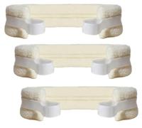 3 Piece Tracheostomy Tube Holder Adjustable Tracheotomy Intubation Securement Tape Tracheotomy Securemen,Reusable Tracheotomy Tie for Post Neck Surgery (rice-white)