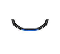 3 Piece Universal Cars Front Lip Splitter With Red Stripe For Accent ABS Direct Fit Bumper Protection Side Corner Guard Front Spoiler Splitter(Blue)