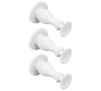 3 Piece Washing Machine Door Stop Front Loading Washing Machine Door Holder Rubber Door Stop Accessories for Family Use (White)