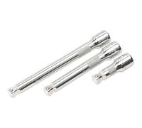 3 Piece Wobble / Rigid Extension Bar Set - 1/2" Sq Drive - Deep Knurling