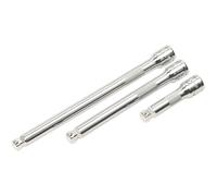 3 Piece Wobble / Rigid Extension Bar Set - 3/8" Sq Drive - Deep Knurling