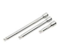 3 Piece Wobble / Rigid Extension Bar Set - 3/8" Sq Drive - Deep Knurling