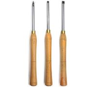 3 Piece Wood Chisel Set Wood Turning Tools Lathe Tools Set Woodturning Woodworking Tools Accessories for Lathe Woodworking Turn Wood Project