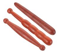 3 Piece Wood Massage Sticks for Foot Relief, Portable | Trigger-point Targeting, Smooth Rounded Edges, Natural Wood, Sturdy Manual Set for Self-care at Home