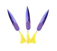 3-Piece Zoey's Fantasy Weapon Prop Replica Set For Cosplay Halloween Inspired | Lightweight Safe Darts For Role Play