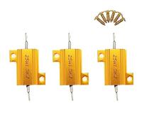 3 Pieces 25W 1,5K Ohm High Power Aluminum Housed WireWound Resistor with Screws