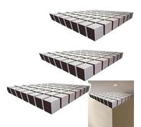 3 Pieces 2D Wall Art Optical Illusion Corner Decal, Wall Art That Reshapes Reality, Abstract Geometric Peel and Stick, Illusion Graphic Decoration for Home Office