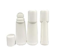 3 Pieces 3.38oz /100ml Disposable Empty Roll On Bottles Plastic Roller Bottle Plastic Rollerball Bottles Leak-Proof DIY Deodorant Containers for Essential Oil Perfumes Balms Thin-Waist Style
