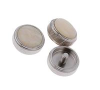 3 Pieces Alloy Baritone Trumpet Valve Finger Buttons Set Brass Wind Instrumental