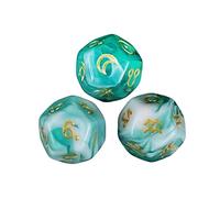 3 Pieces Astrology Dice 12 Sided for Family Gathering Role Playing Game Dice Games Type D