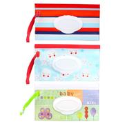 3 Pieces Baby Wet Wipes Bag Portable Baby Wet Wipes Container Reusable Storage Bag for Travel, Home