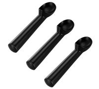 3 Pieces Black Ice Cream Scoop, Creative Ball Digging Spoon, Non-Stick Biscuit Spoon, 7-Inch Yogurt Spoon, Watermelon Spoon, Suitable for Ice Cream, Yogurt, and Smoothies.