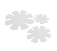 3 Pieces Bowl Cozy Templates 3 Sizes, Clear PET Flower Shaped Bowl Pattern Stencils Reusable Fabric Bowl Sewing Templates for Handicrafts and Decorations